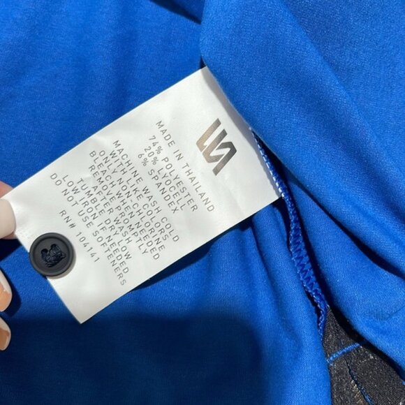 Vrst Men's Blue Pebble Street Print Golf Polo T-Shirt - Picture 4 of 7